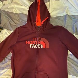 North face Burgundy Hoodie💕